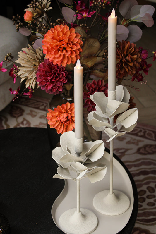 KANDELAAR | BLOEM | BEIGE | 2 FORMATEN