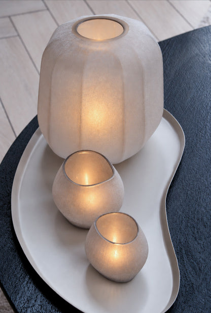 WAXINELICHTHOUDER | LUXE | LIGHT SMOKE