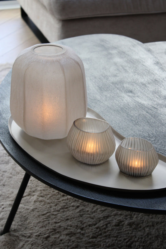 WAXINELICHTHOUDER | LUXE | LIGHT SMOKE