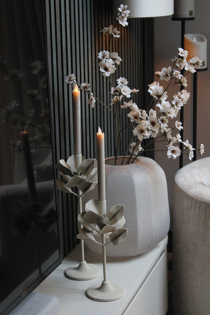 KANDELAAR | BLOEM | BEIGE | 2 FORMATEN