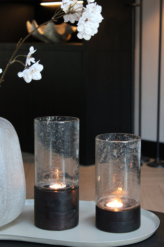 WINDLICHT WALNUT | SET VAN 2