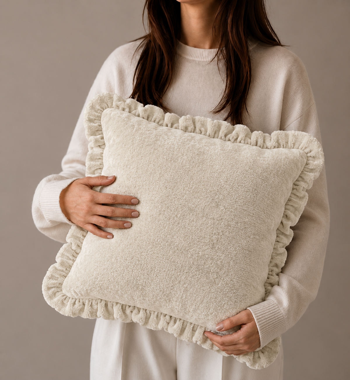 SIERKUSSEN MINDY | BEIGE | 45X45CM