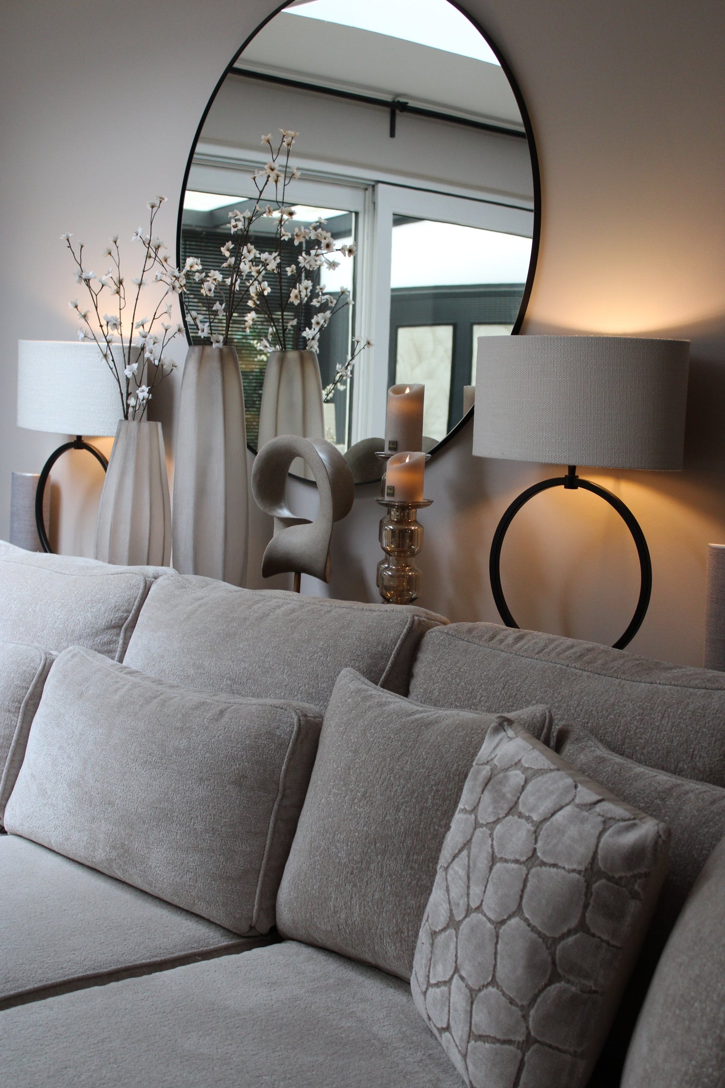 KANDELAAR LUSTER | TAUPE |   4 FORMATEN | PRE ORDER