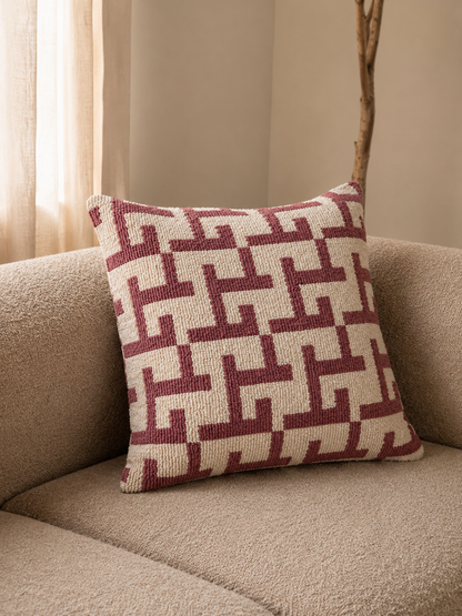 SIERKUSSEN | ZIGGY BURGUNDY | 45X45CM