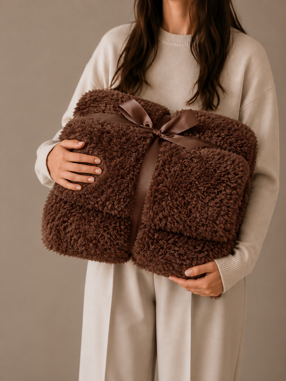 TEDDY PLAID | BROWN | 150X200
