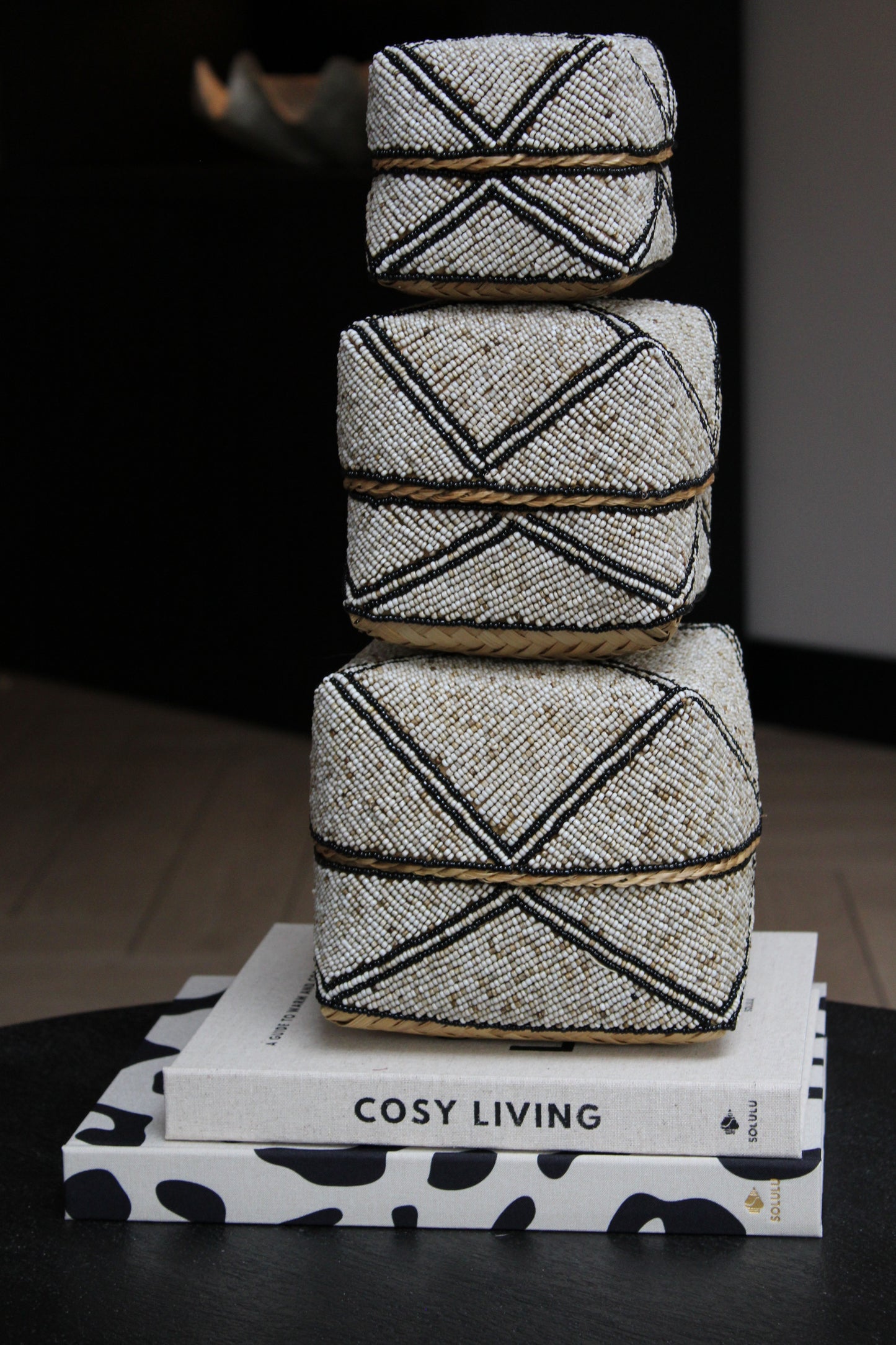 OFFERMANDJES | BEIGE/ZWART | 3 FORMATEN