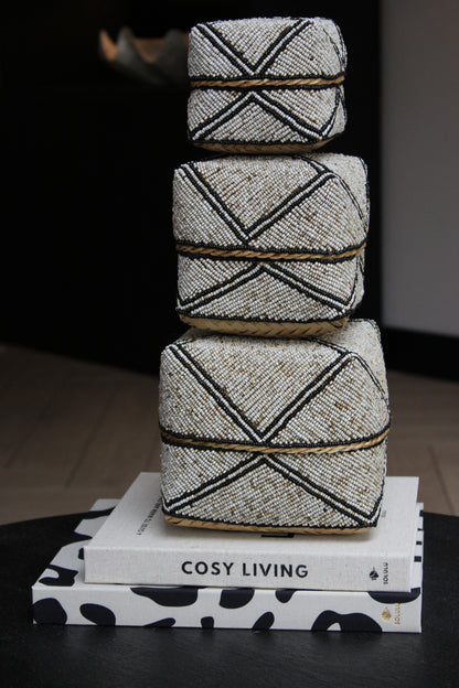 OFFERMANDJES | BEIGE/ZWART | 3 FORMATEN