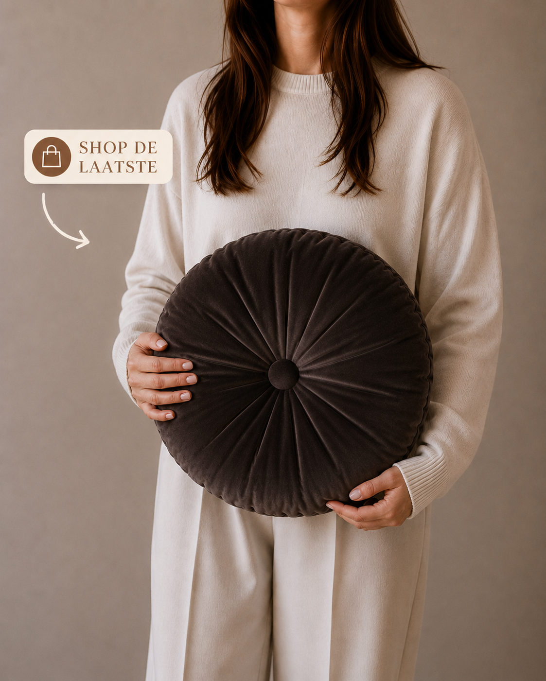 SIERKUSSEN ROND | MARTINI | DARK BROWN