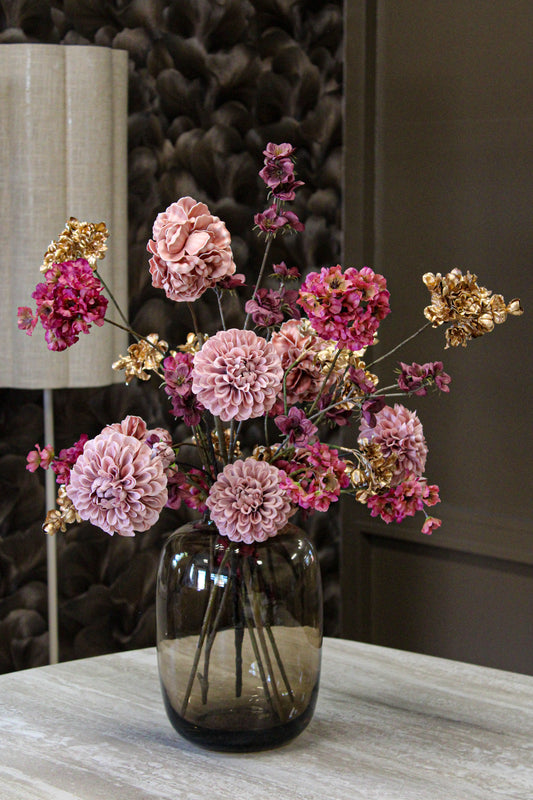 BOEKET MAUVE DREAM | LUXE ZIJDEN HERFSTBOEKET