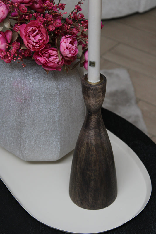 KANDELAAR WALNUT | WOOOD | 28CM