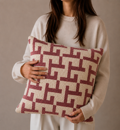 SIERKUSSEN | ZIGGY BURGUNDY | 45X45CM