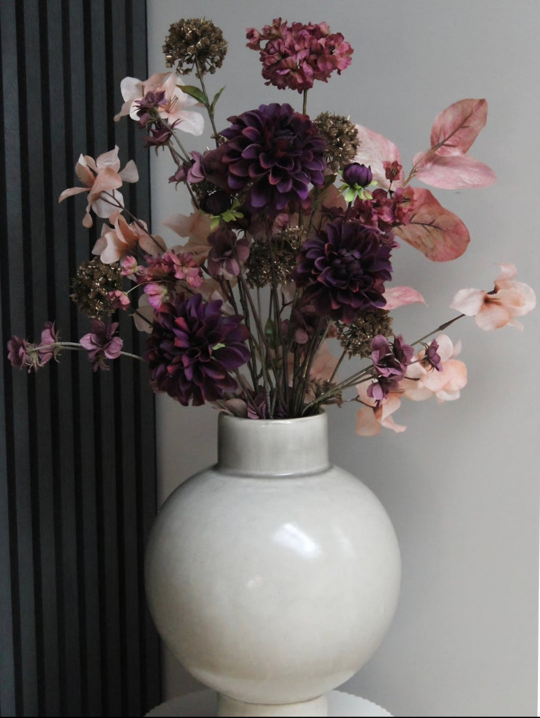 ZIJDEBOEKET FENNA | AUBERGINE/BURGUNDY