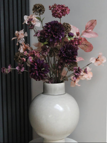 ZIJDEBOEKET FENNA | AUBERGINE/BURGUNDY