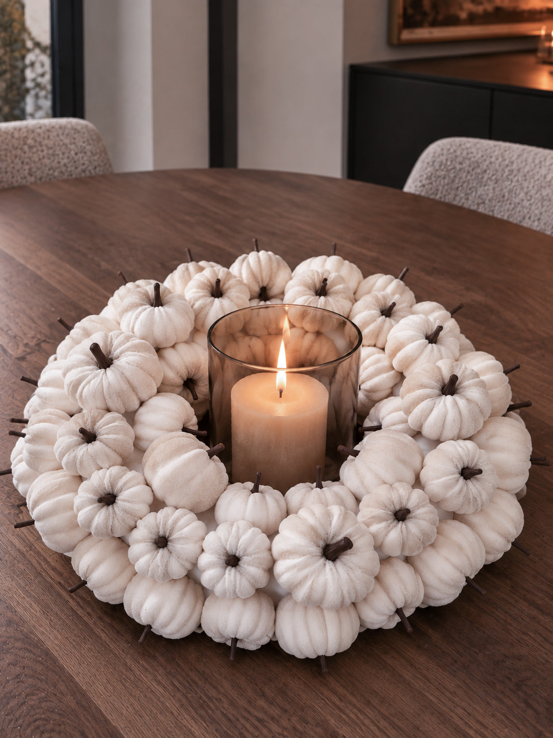 VELVET KRANS | POMPOEN | BEIGE