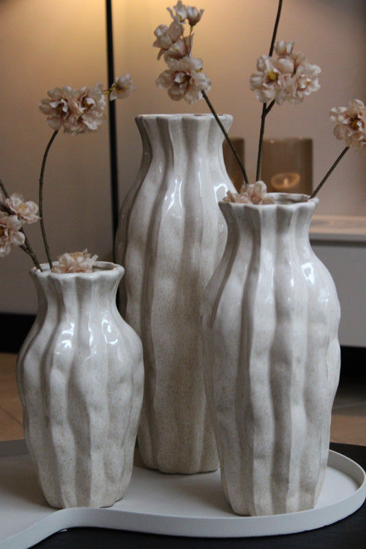 AARDEWERK VAAS | BEIGE | 3 FORMATEN