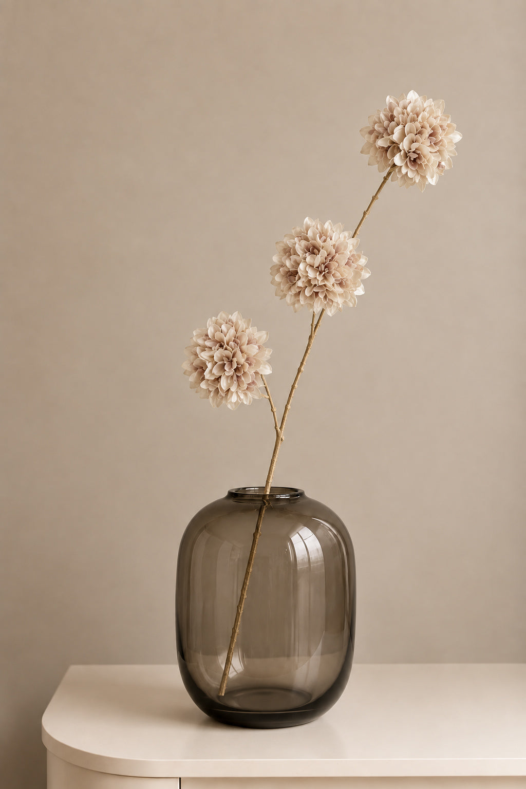 RODODENDRON | BEIGE | 85CM | 3 BOLLEN