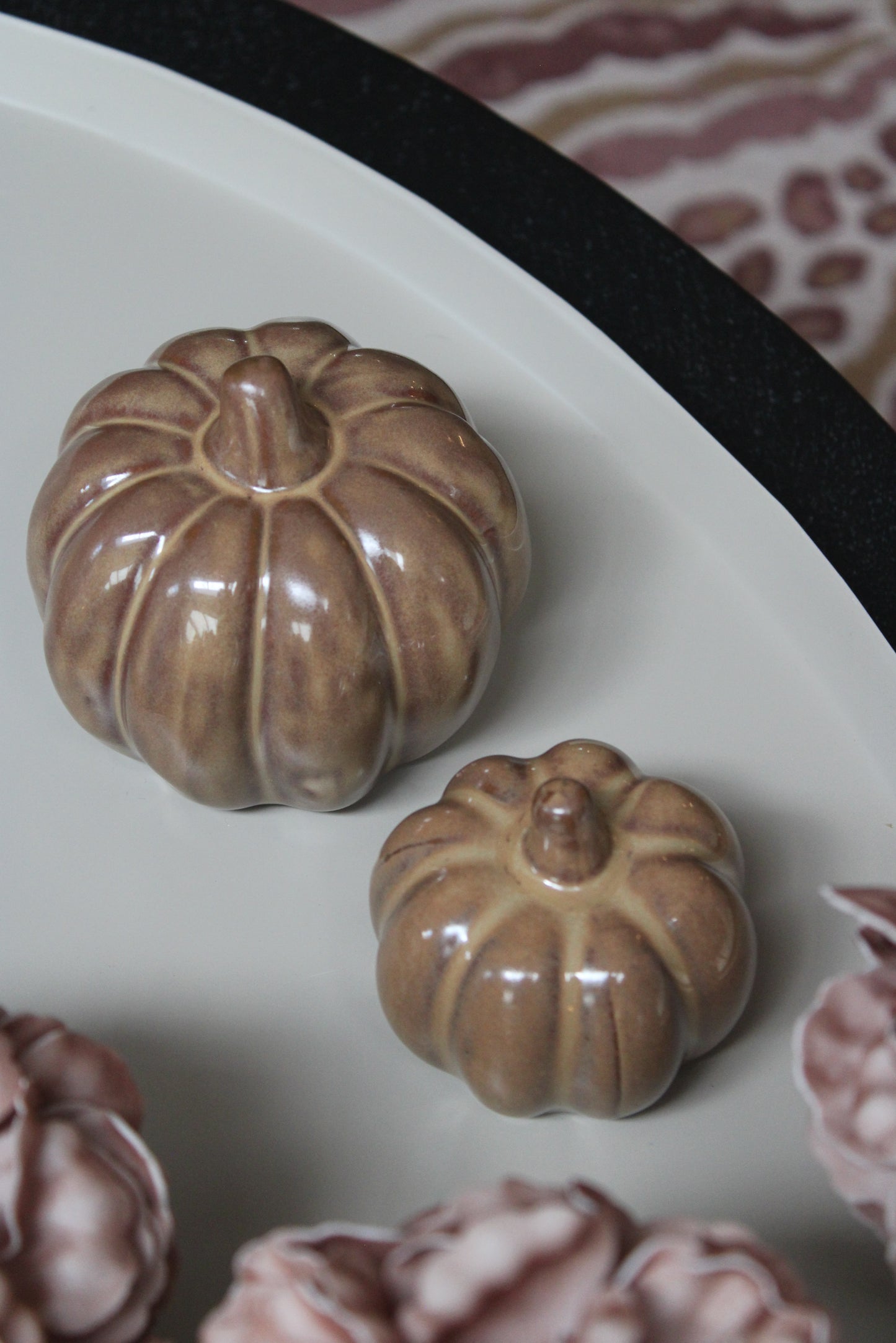POMPOEN | BRUIN | SET VAN 2