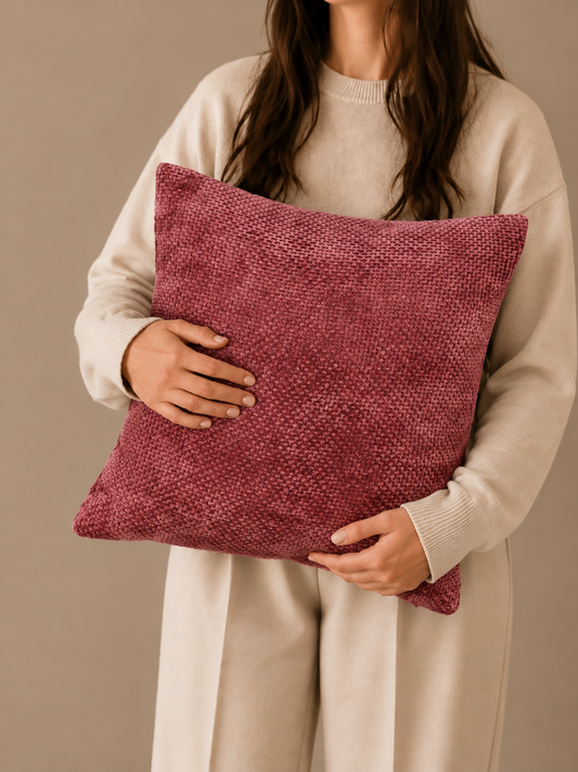 KUSSENHOES | BURGUNDY | 45X45CM